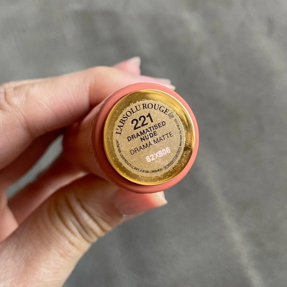 Lancome L'Absolu Rouge Lipstick-221 DRAMATISED NUDE Drama Matte Limited Edition